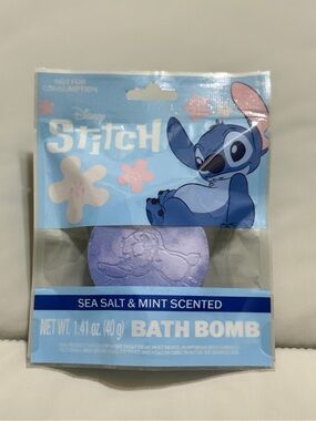 💜 Disney Stitch Sea Salt & Mint Scented Bath Bomb